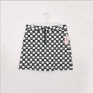 Lazy Loaf + Vans checkered skirt size Md